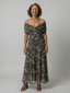 Calen | Off Shoulder Flow Midi Dress