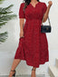 Betty | Dot Print Elegant Short Sleeve Dress