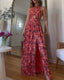 Luna | Backless maxi dress with floral print