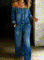 Helen | Off Shoulder Long Sleeve Jumpsuit
