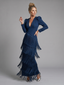 Samara | Long Sleeve Soft Fringe Skirt Midi Dress