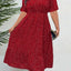 Betty | Dot Print Elegant Short Sleeve Dress