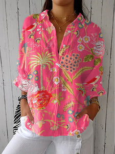 Elizabeth | Tropical Floral Blouse