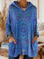 Alice | Retro Ethnic Print Hooded Tunic