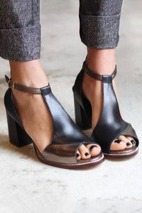 Sidney | Open Toe Heels