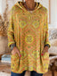 Alice | Retro Ethnic Print Hooded Tunic