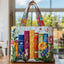 Artisanal Tote Bag - Floral Library
