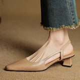 Arlise Leather Slingback Pumps