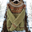 Isla | Warm sweater with a classic woven pattern