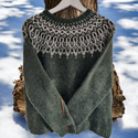 Aurora | Winter Sweater with Refined Round-Knit Shoulder Detail