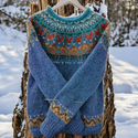 Imogen | Knitted Sweater with Traditional Pattern