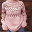 Livia | Soft winter sweater with refined shoulder pattern