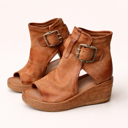 Sarah | Boho Style Heels With Buckle