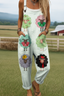 Sheela - Women's multicolored sheep print jumpsuit