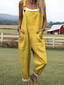Daisy - Women's jumpsuit with vintage floral pattern and art print
