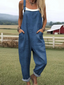 Daisy - Women's jumpsuit with vintage floral pattern and art print