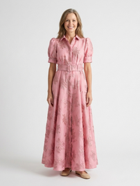 Mary | Belted Textured Dress