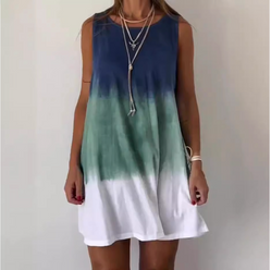 Josie - Gradient Tie Dye Print Mini Dress