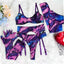 Serena | Vibrant 5-Piece Tie-Dye Lingerie Set