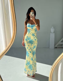 Indie | Sleeveless Floral Maxi Dress