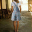 Joan | Vintage Washed Soft Cotton Feel Denim Floral Jumpsuit