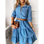 Maria | Button Denim dress