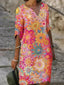 Leila | Vibrant Floral Midi Dress