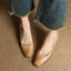 Elviera Square Leather Pumps