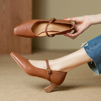 Orvane Mary Jane Leather Pumps