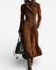 Nathalie | Suede Leather Trench Coat
