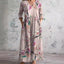 Ivory - Floral Whimsy Boho Maxi Dress