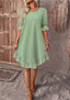Isolde - Retro Charm Half Sleeve Midi Dress