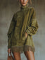 Grace | Faux Suede Turtleneck Dress