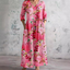 Ivory - Floral Whimsy Boho Maxi Dress