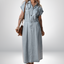 Teresa | Elegant Denim Dress with Short Sleeves
