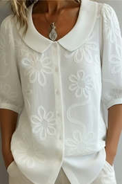 Charlotte | Elegant Flower Blouse