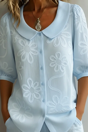 Sophia | Elegant Flower Blouse