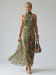 Mirelle | Gathered Halter Midi Dress