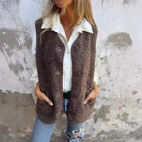 Hazel | Cozy Teddy Vest