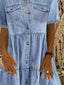 Marina | Boho Denim Dress
