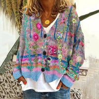Daisy | Floral Knit Cardigan