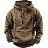 Hunter | Rugged Lace-Up Hoodie