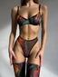 Serena | Vibrant 5-Piece Tie-Dye Lingerie Set