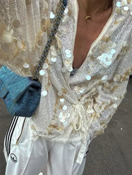 Rhea | Glamorous Sparkling Blouse