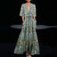 Ruby | Belted V-Neck Floral Maxi Dress