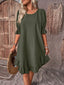 Isolde - Retro Charm Half Sleeve Midi Dress