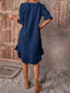 Isolde - Retro Charm Half Sleeve Midi Dress