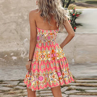 Marlowe - Colorful Bohemian V-Neck Midi Dress