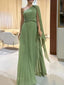 Dalila | Off-Shoulder Pleated Maxi Dress