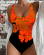 Lucyna | Stylish One-Piece Swimsuit with Floral Pattern